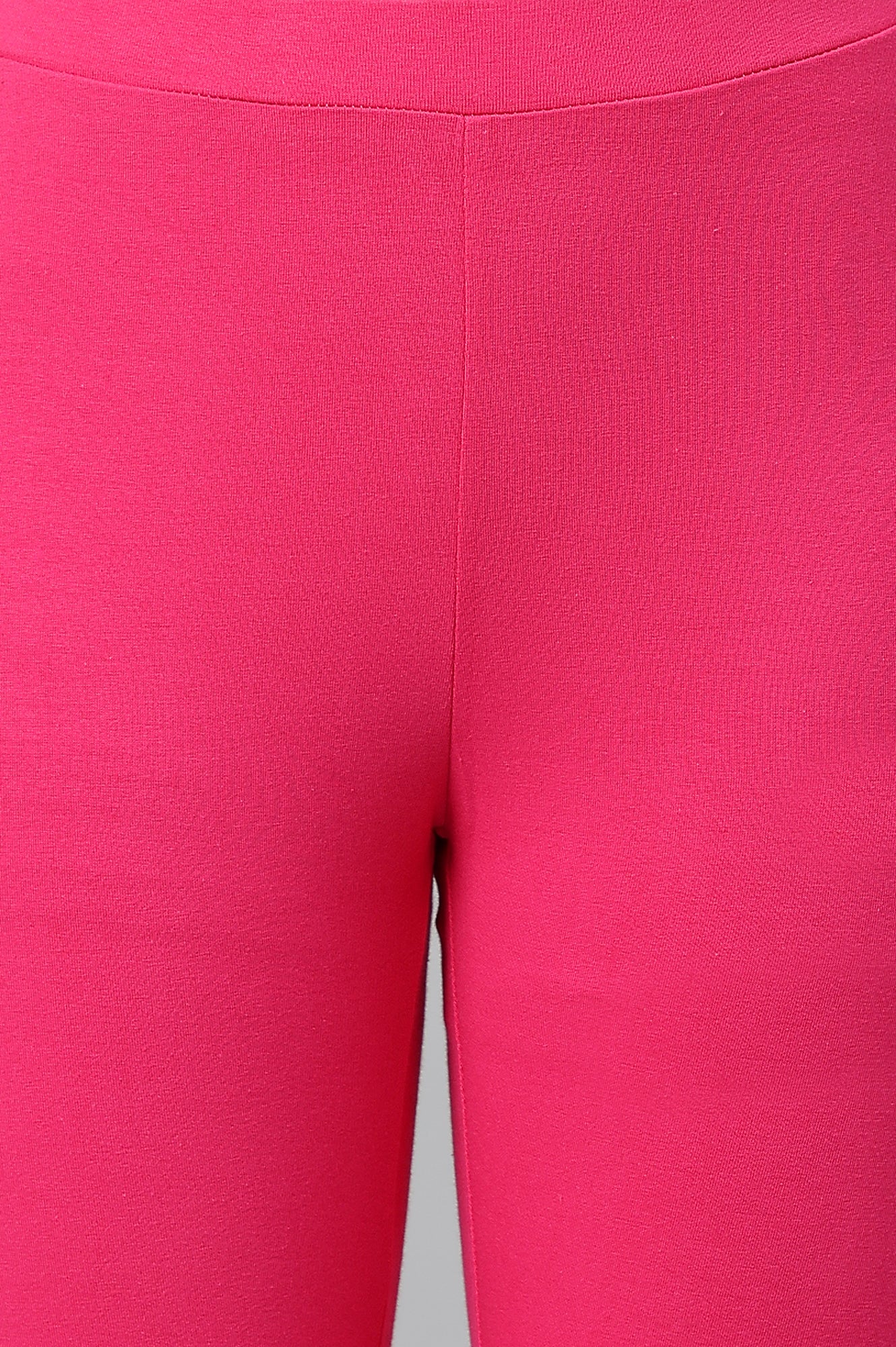 Dark Pink Solid Knitted Women Tights