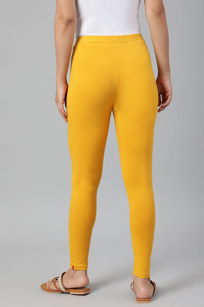 Light Yellow Cotton Jersy Lycra Tights