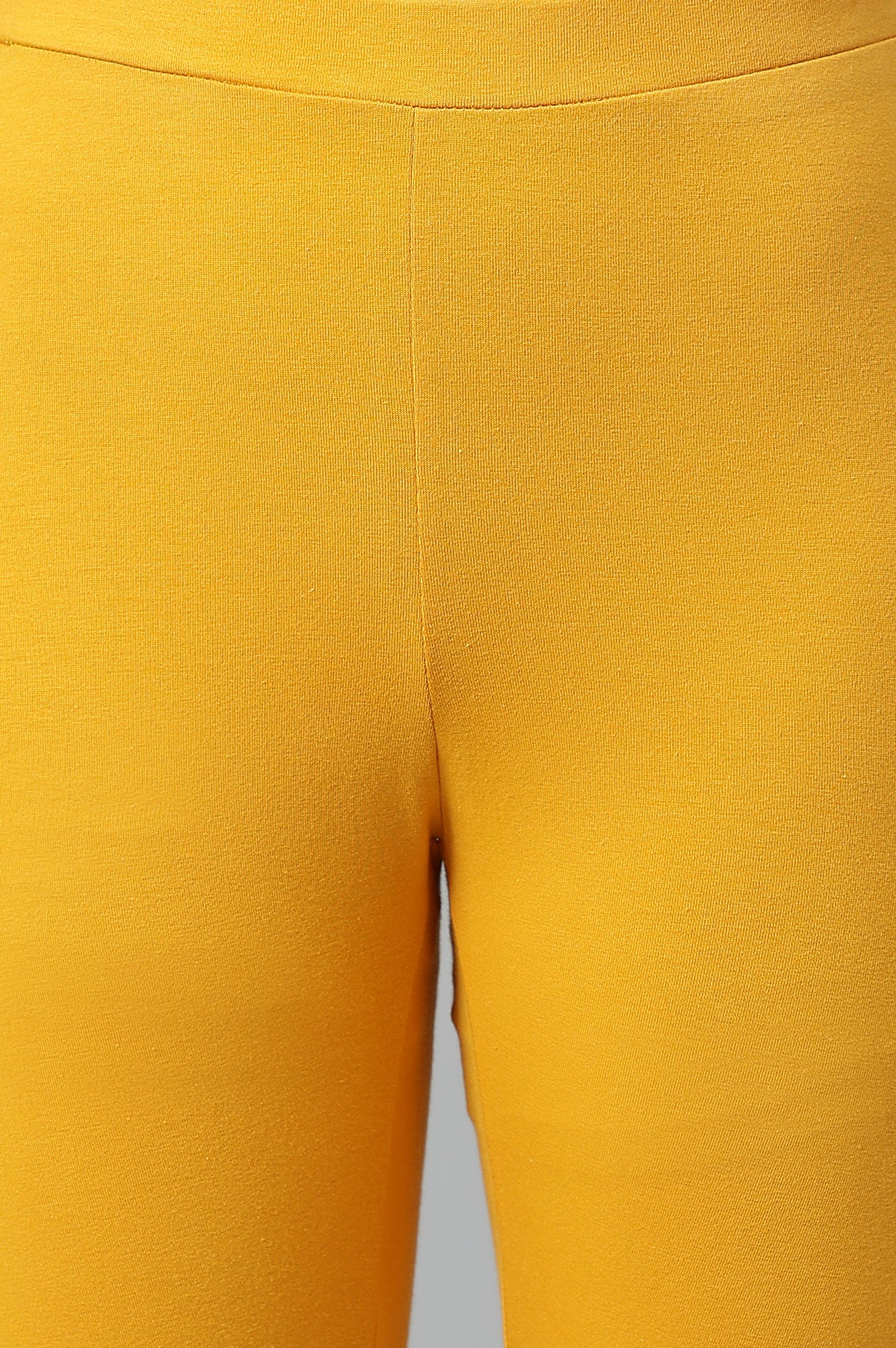 Light Yellow Cotton Jersy Lycra Tights