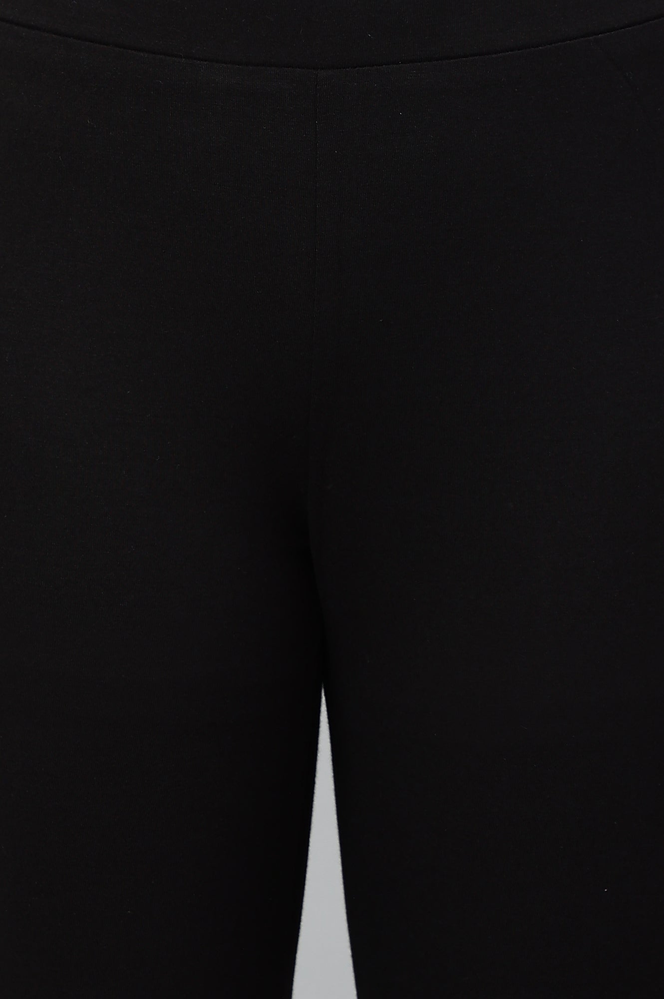 Black Knitted Cotton Lycra Tights