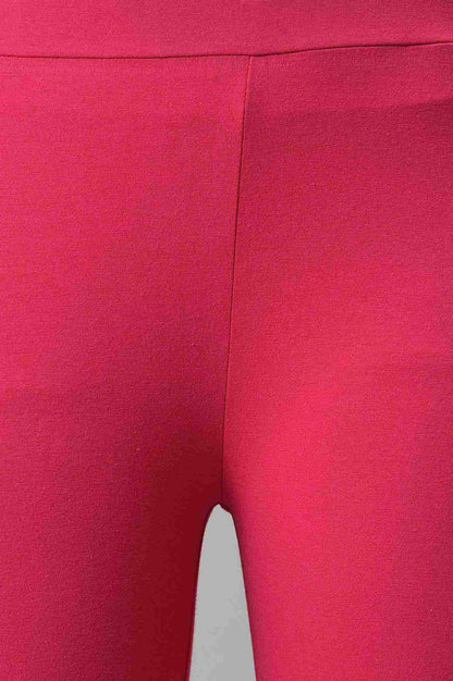 Pink Cotton Jersey Lycra Tights