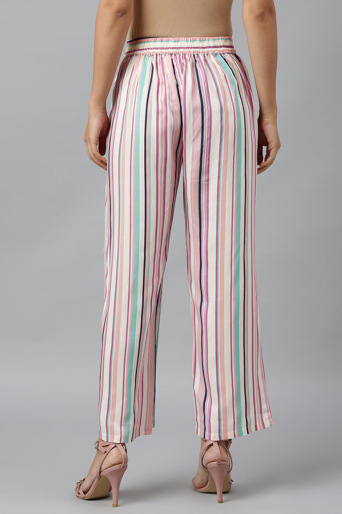 Multicoloured Rayon Printed Parallel Pants