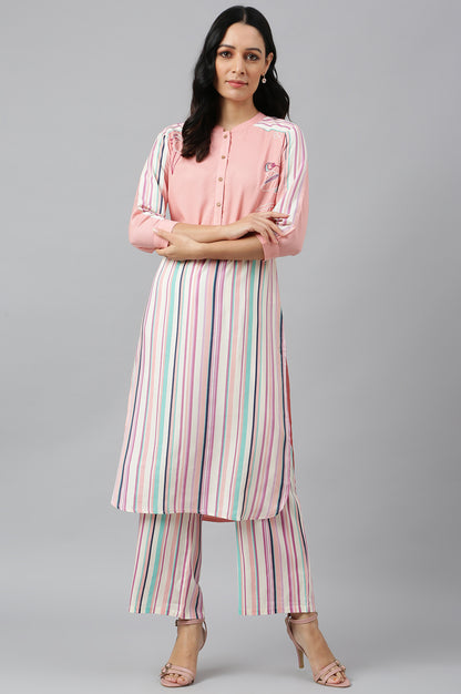 Multicoloured Rayon Printed Parallel Pants