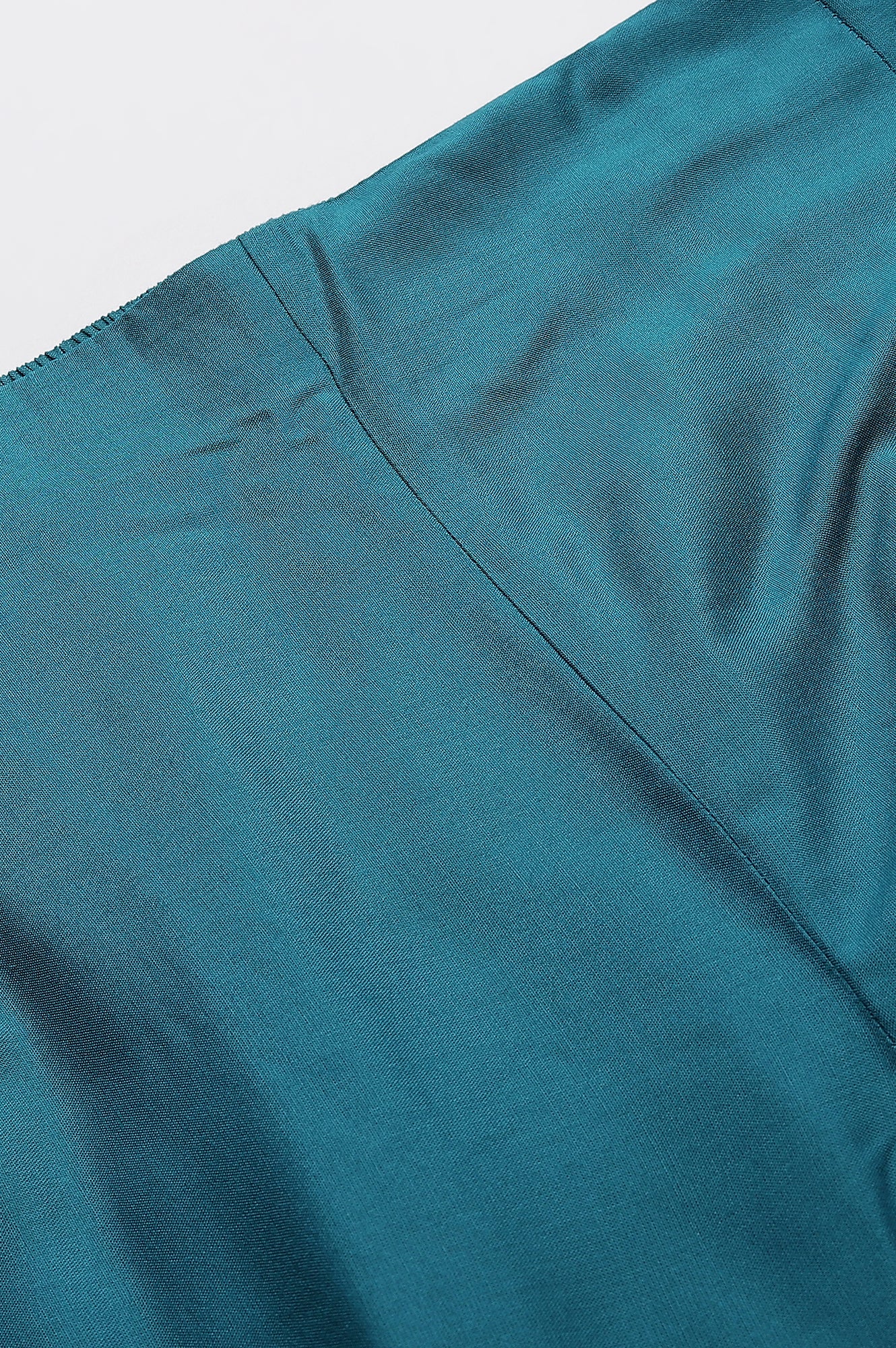 Teal Embroidered Slim Pants