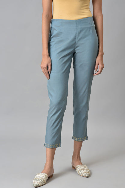 Stone Blue Women Slim Pants