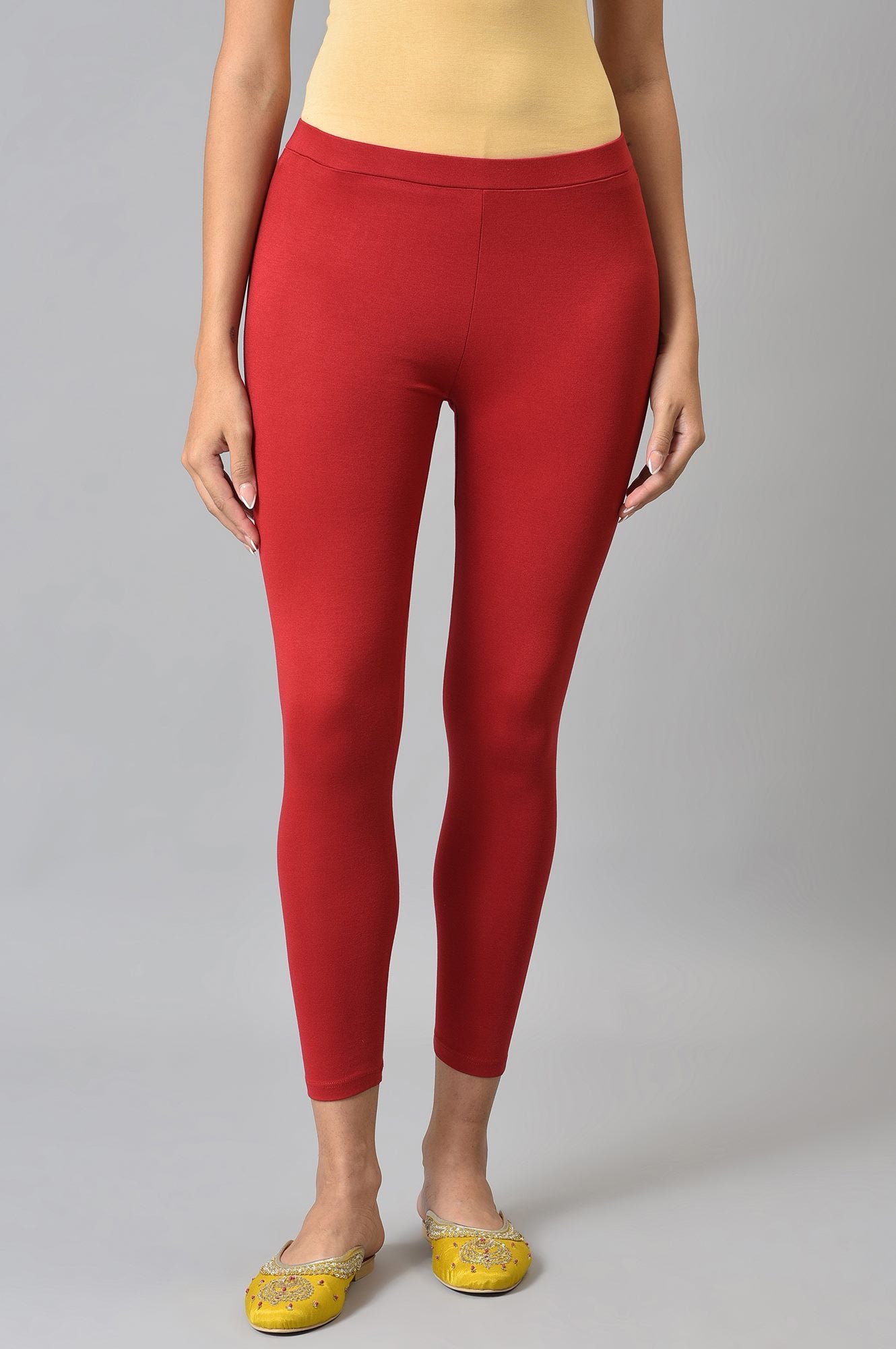 Red Knitted Women Tights