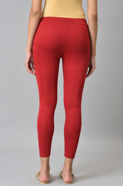 Red Knitted Women Tights