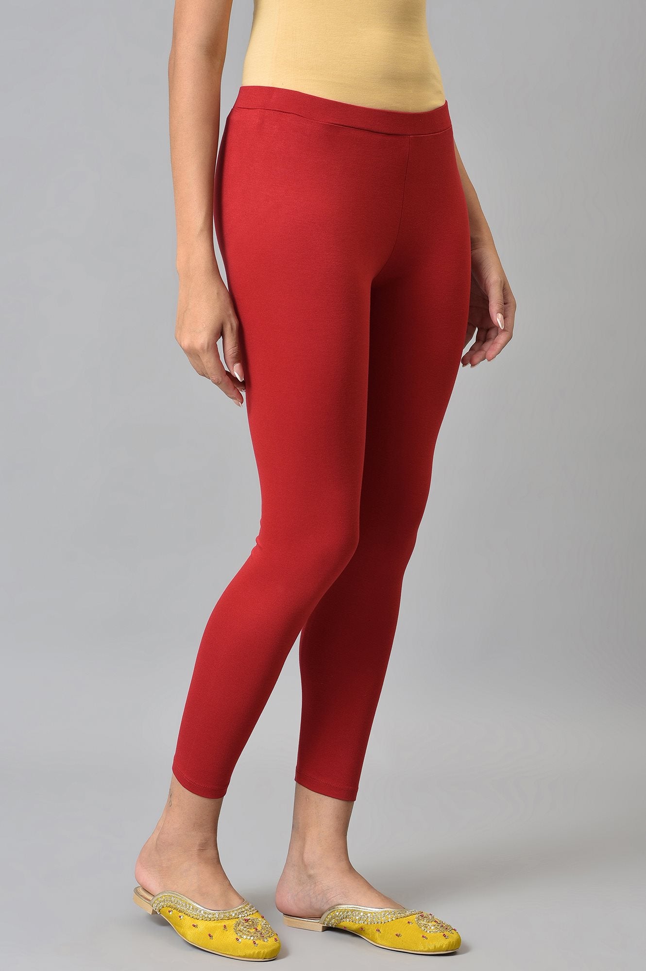 Red Knitted Women Tights