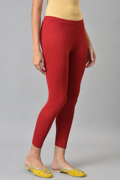 Red Knitted Women Tights