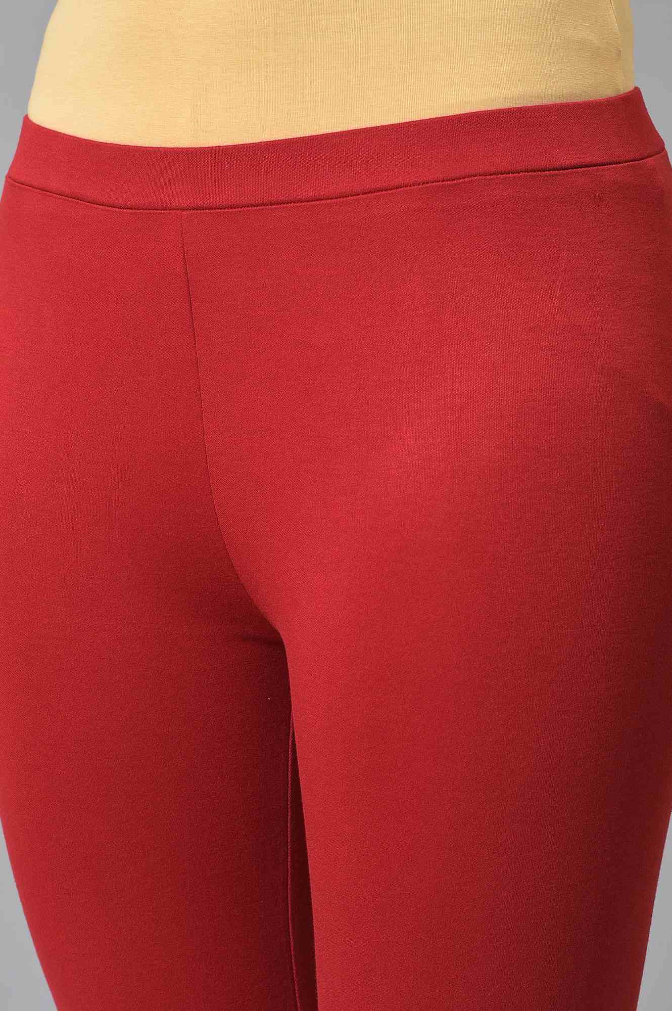 Red Knitted Women Tights