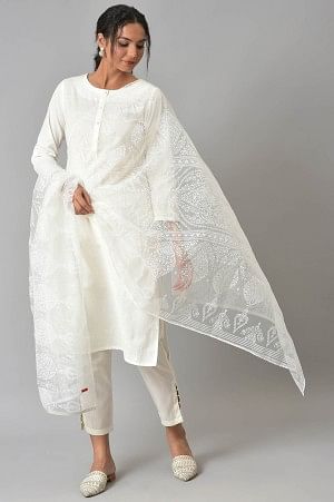 Ecru Brasso Dupatta