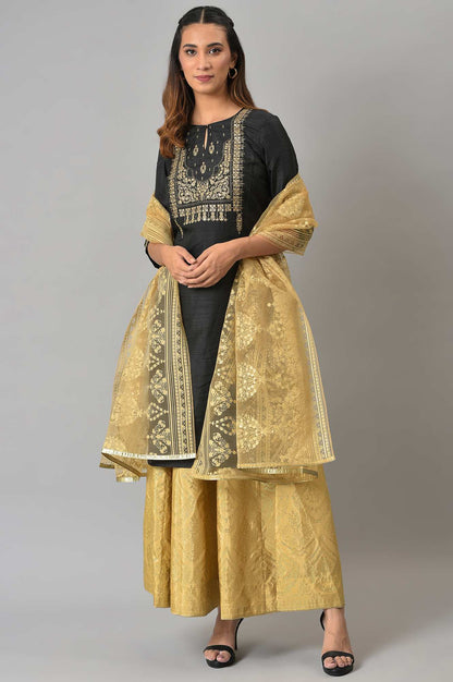 Gold Light Festive Brasso Dupatta