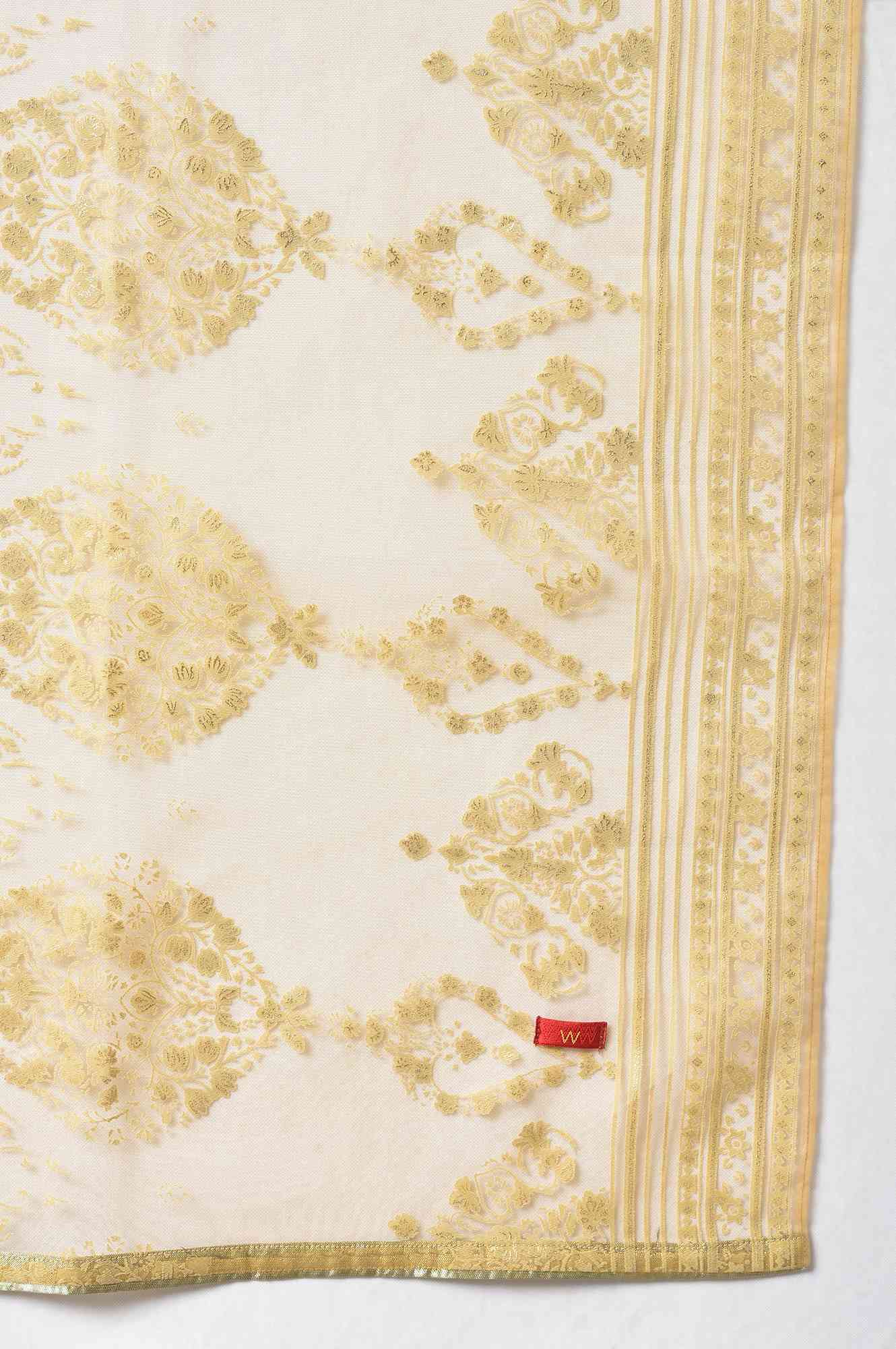 Gold Light Festive Brasso Dupatta