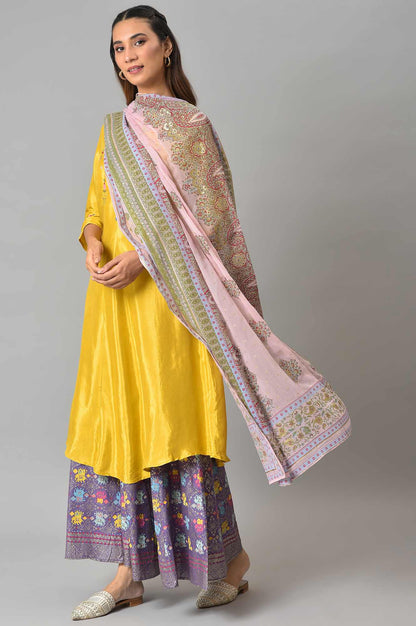 Pink Light Festive Chiffon Dupatta