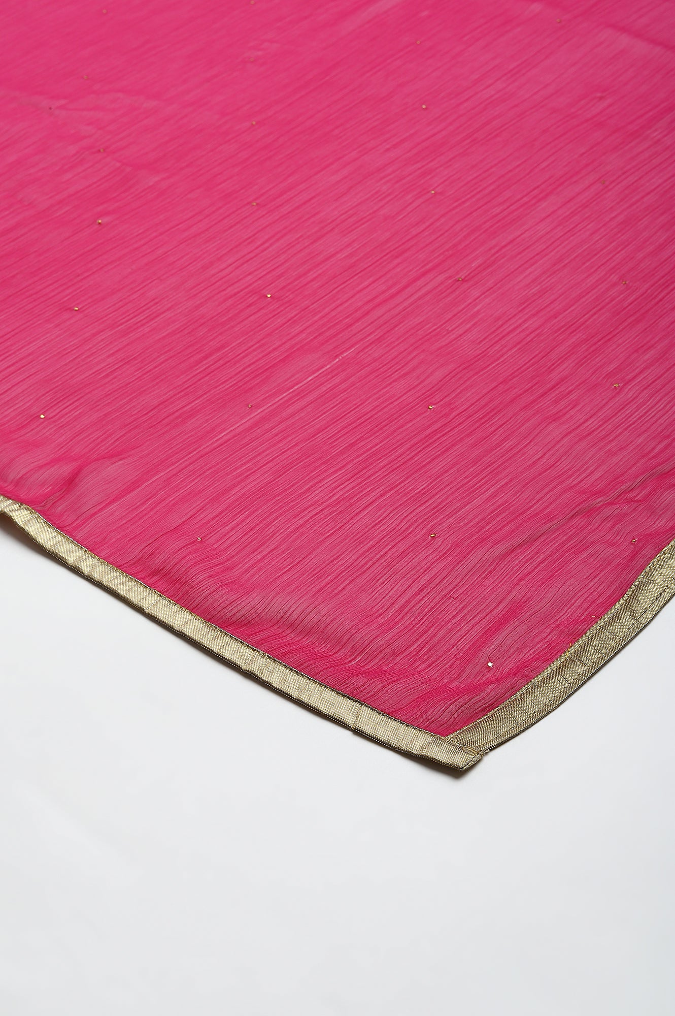 Pink Mukaish Georgette Dupatta