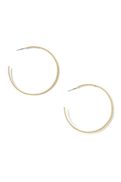 Gold Ethnic Hoop Earrings