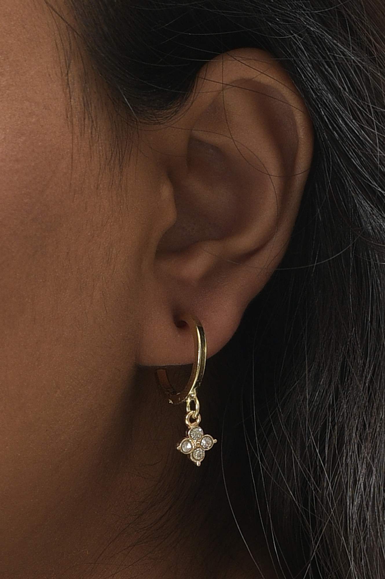 Coral And Gold Crafted Hoop Earrings Combo