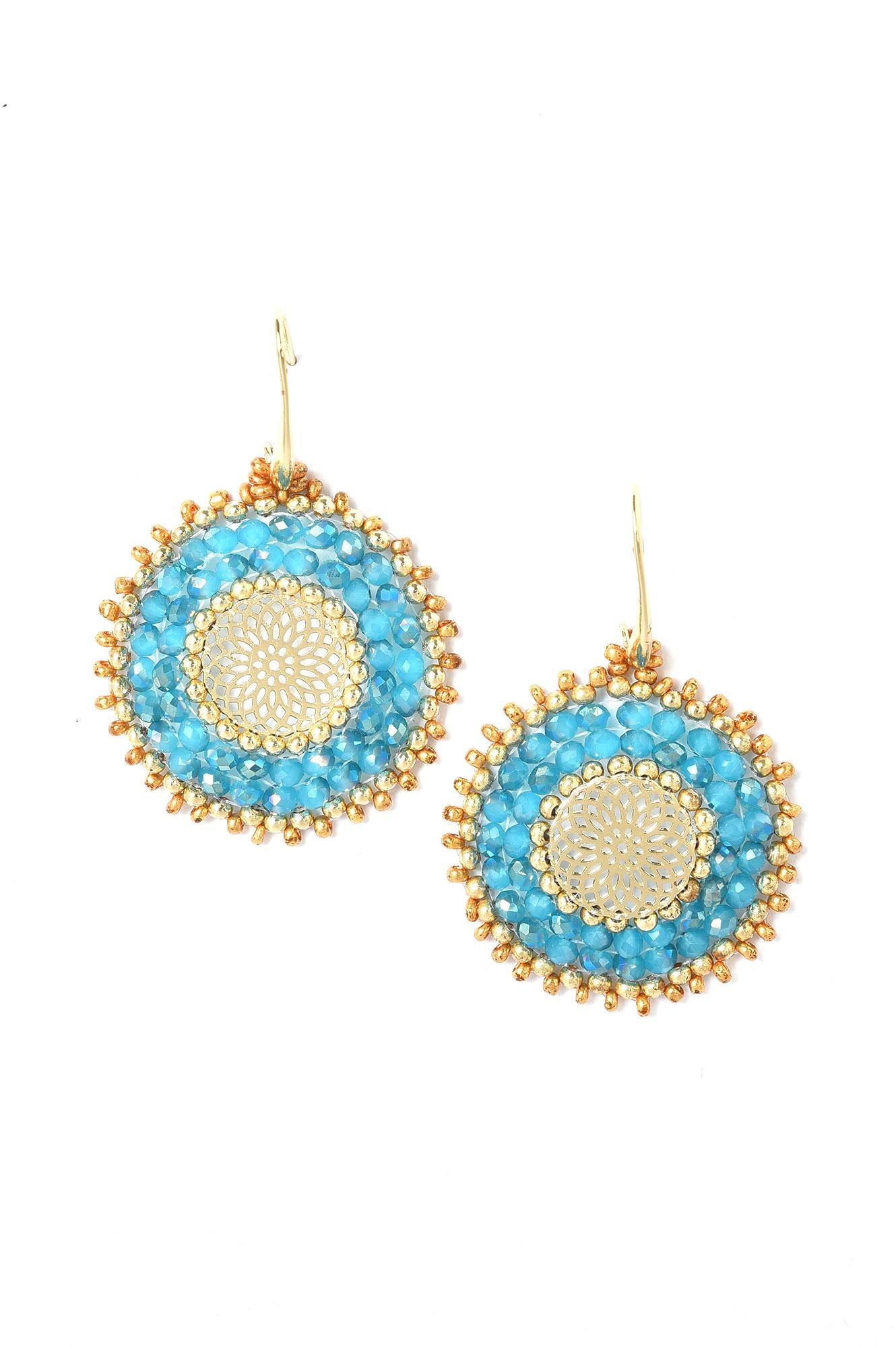 Blue Handcrafted Drop Earrings