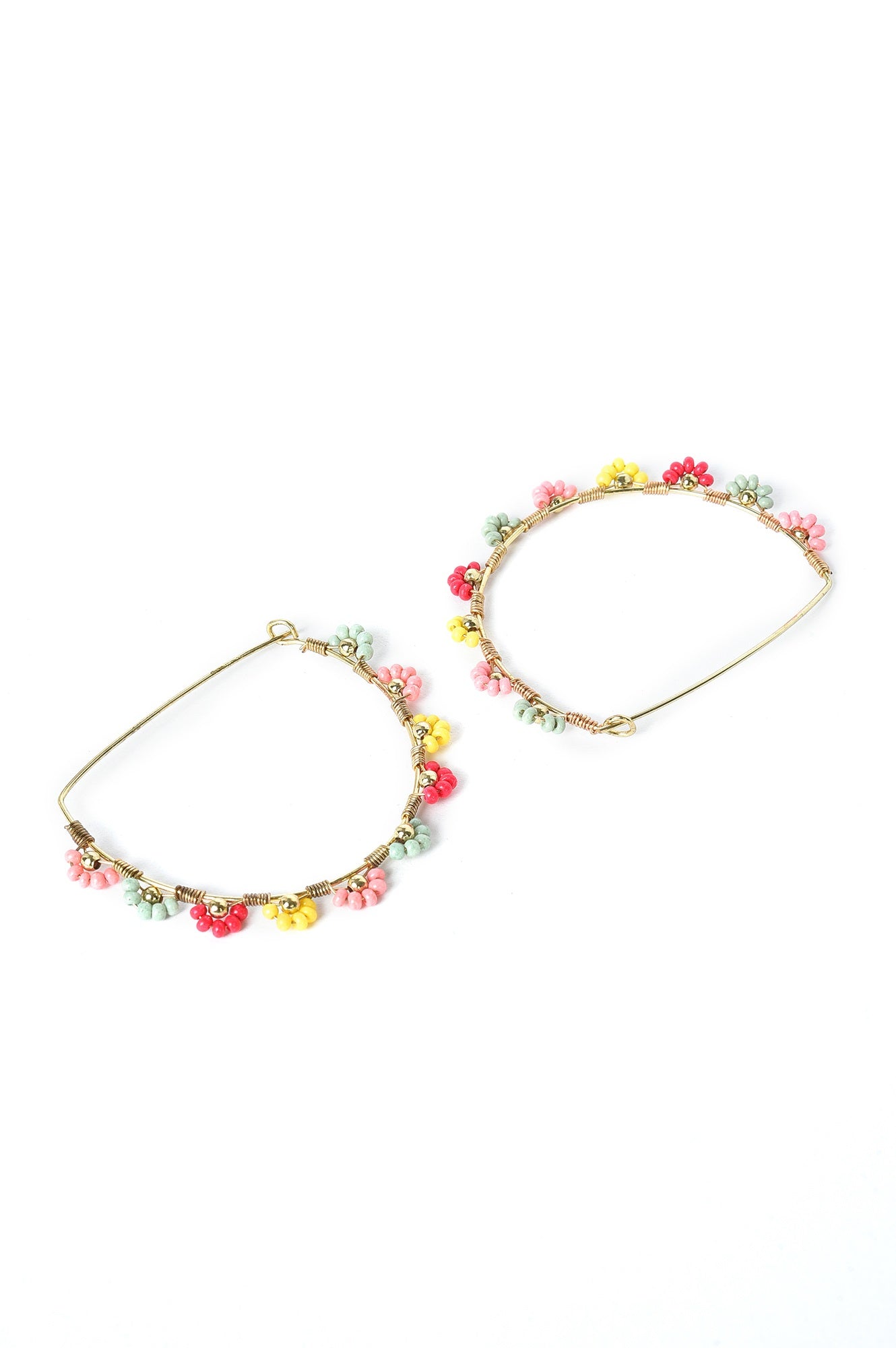 Multi Coloured Hoop Earrings