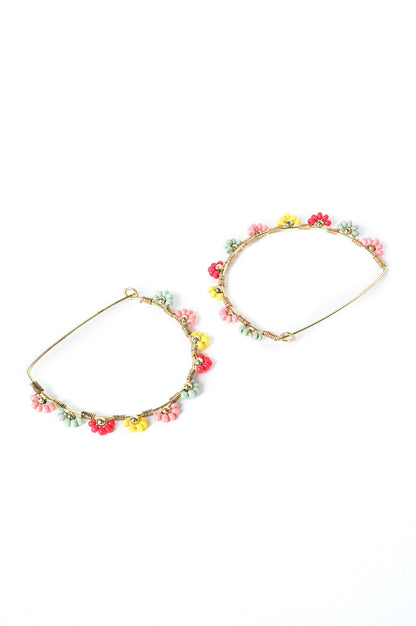 Multi Coloured Hoop Earrings