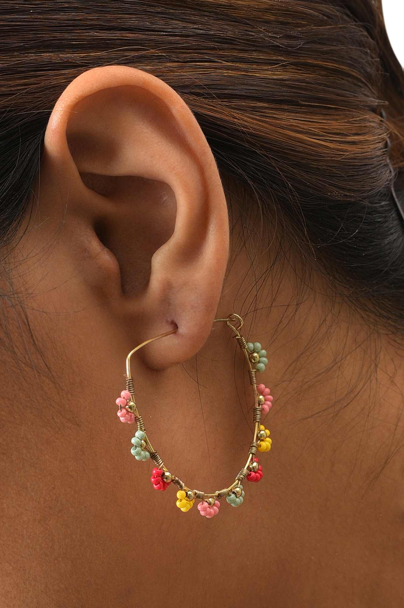 Multi Coloured Hoop Earrings