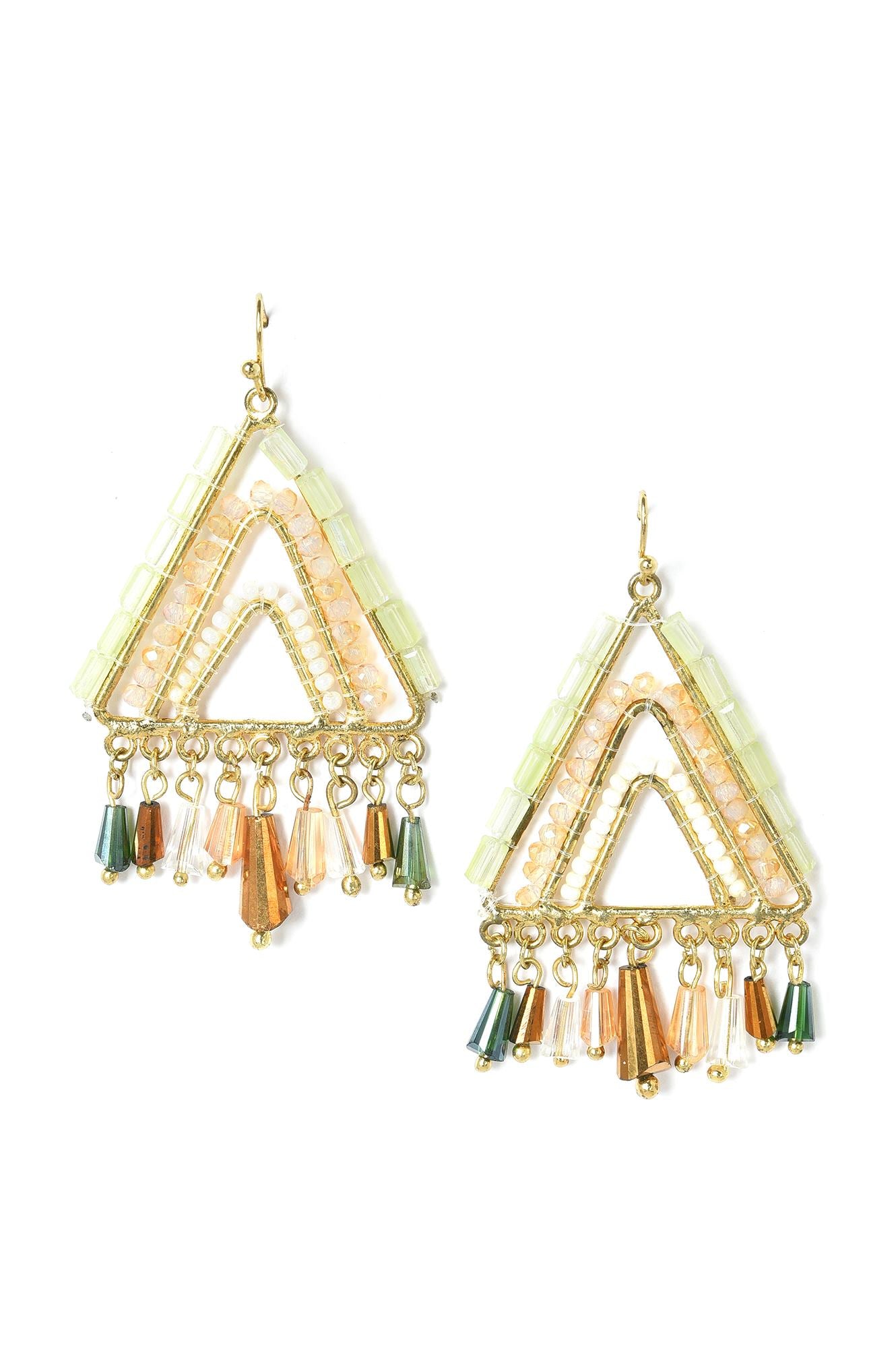 Multi Handcrafted Ethnic Dangler Earrings