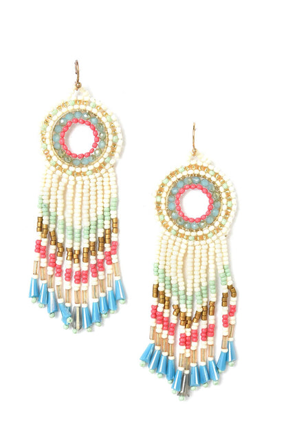 Multi Handcrafted Ethnic Dangler Earrings