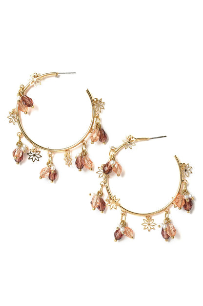 Gold Filigree Hoop Earrings