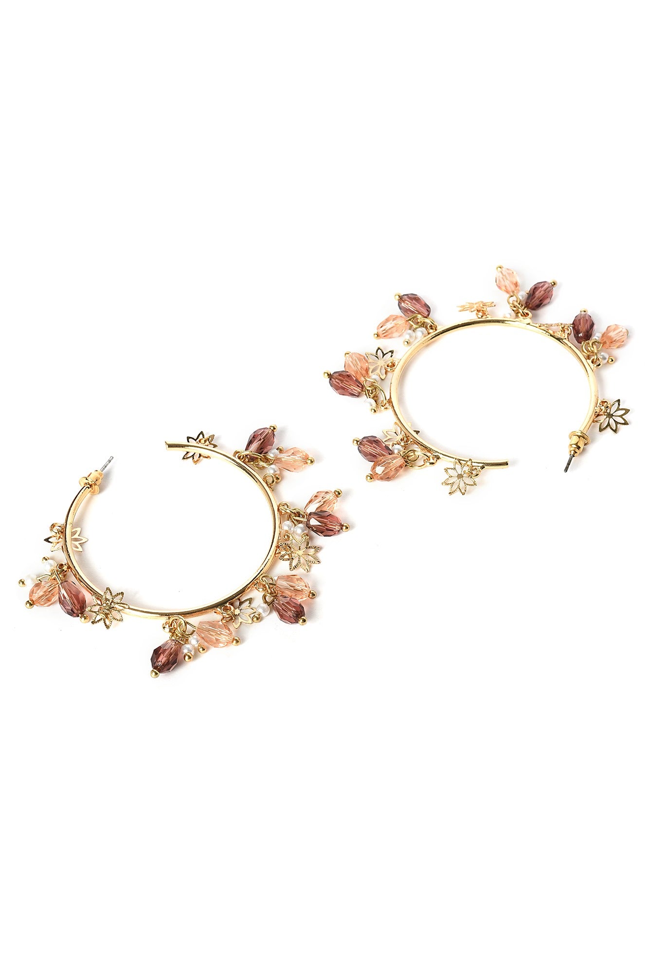 Gold Filigree Hoop Earrings