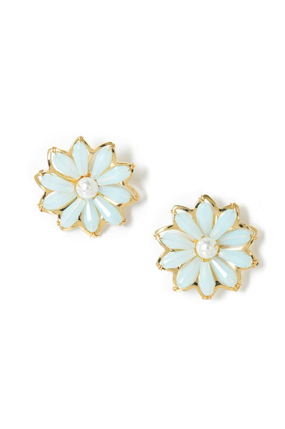 Blue Handcrafted Stud Earrings