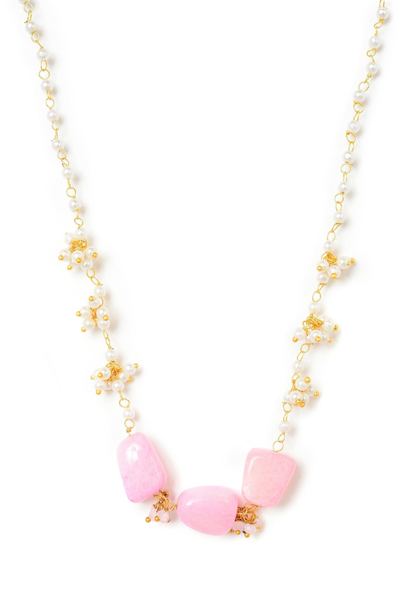 Pink Stone Timeless Princess Necklace Set