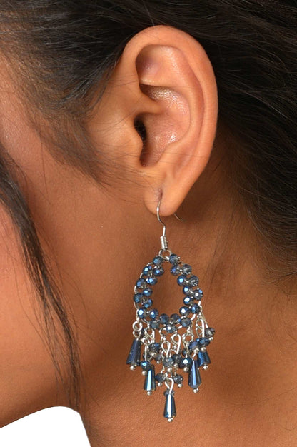 Blue Handcrafted Dangler Earrings