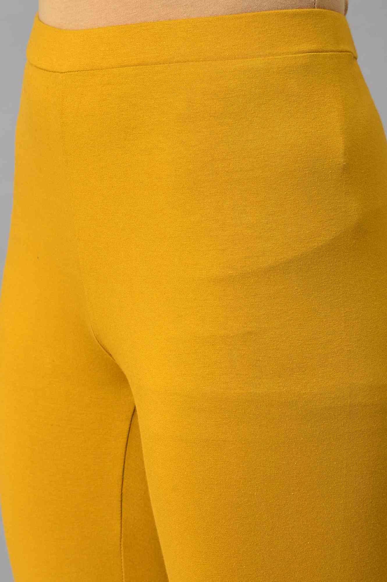 Ecru Printed Shirt kurta With Yellow Straight Pants - wforwoman