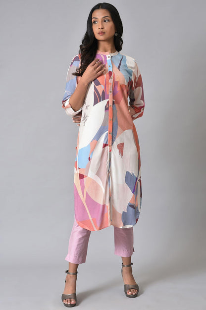 Multicoloured Printed kurta Set - wforwoman