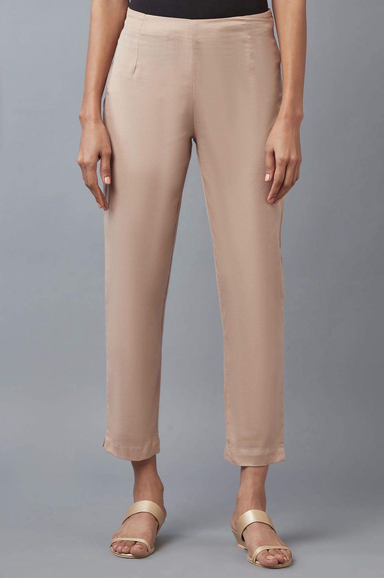 Beige Slim Pants