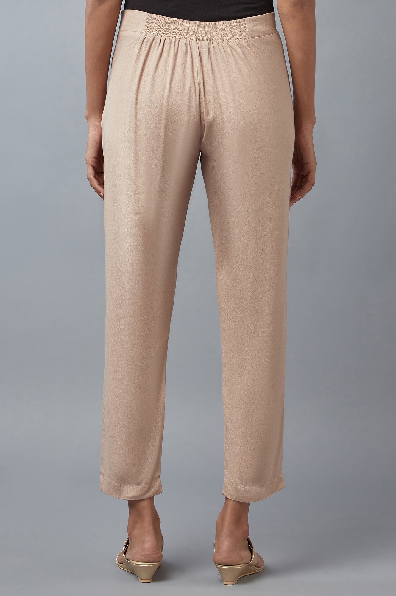 Beige Slim Pants