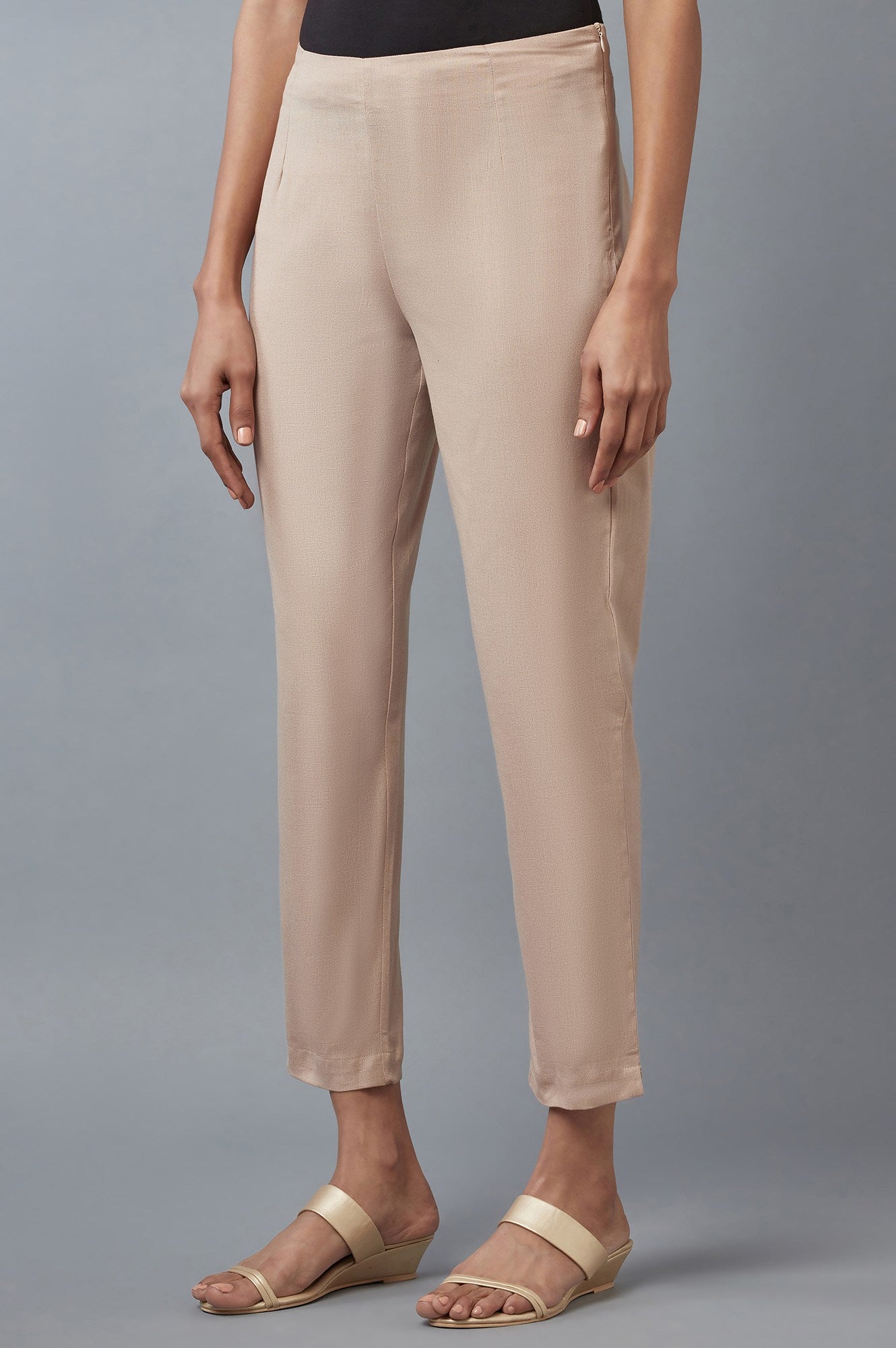 Beige Slim Pants