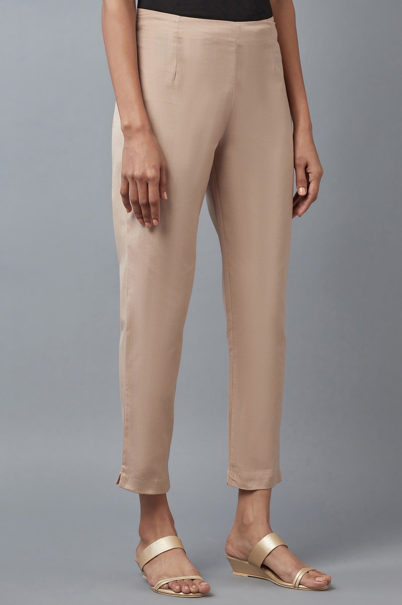 Beige Slim Pants