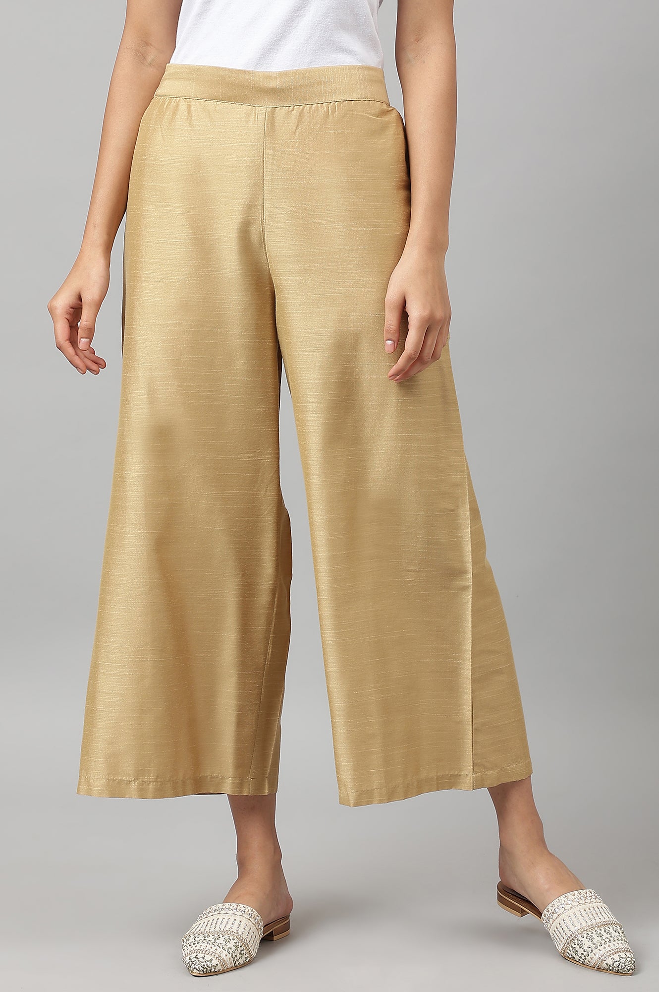 Gold Parallel Pants