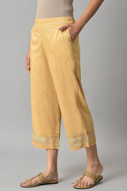 Gold Gathered Culottes