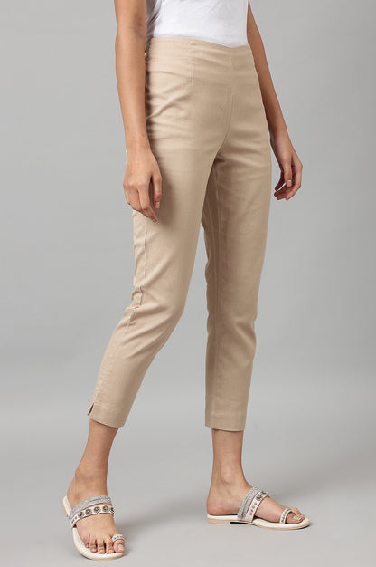 Beige Slim Pants