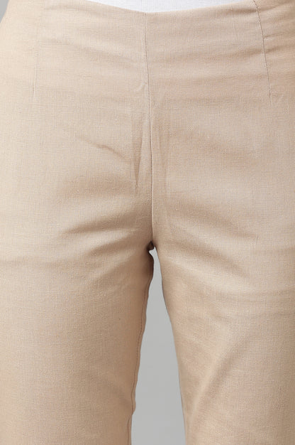 Beige Slim Pants