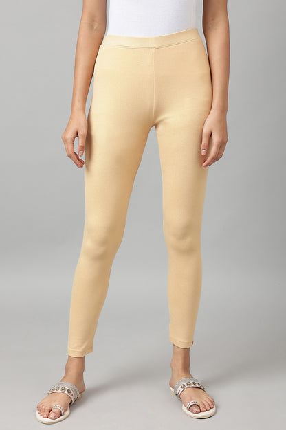 Pale Gold Jersey Tights