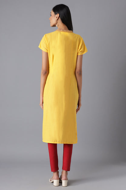 Yellow Casual kurta