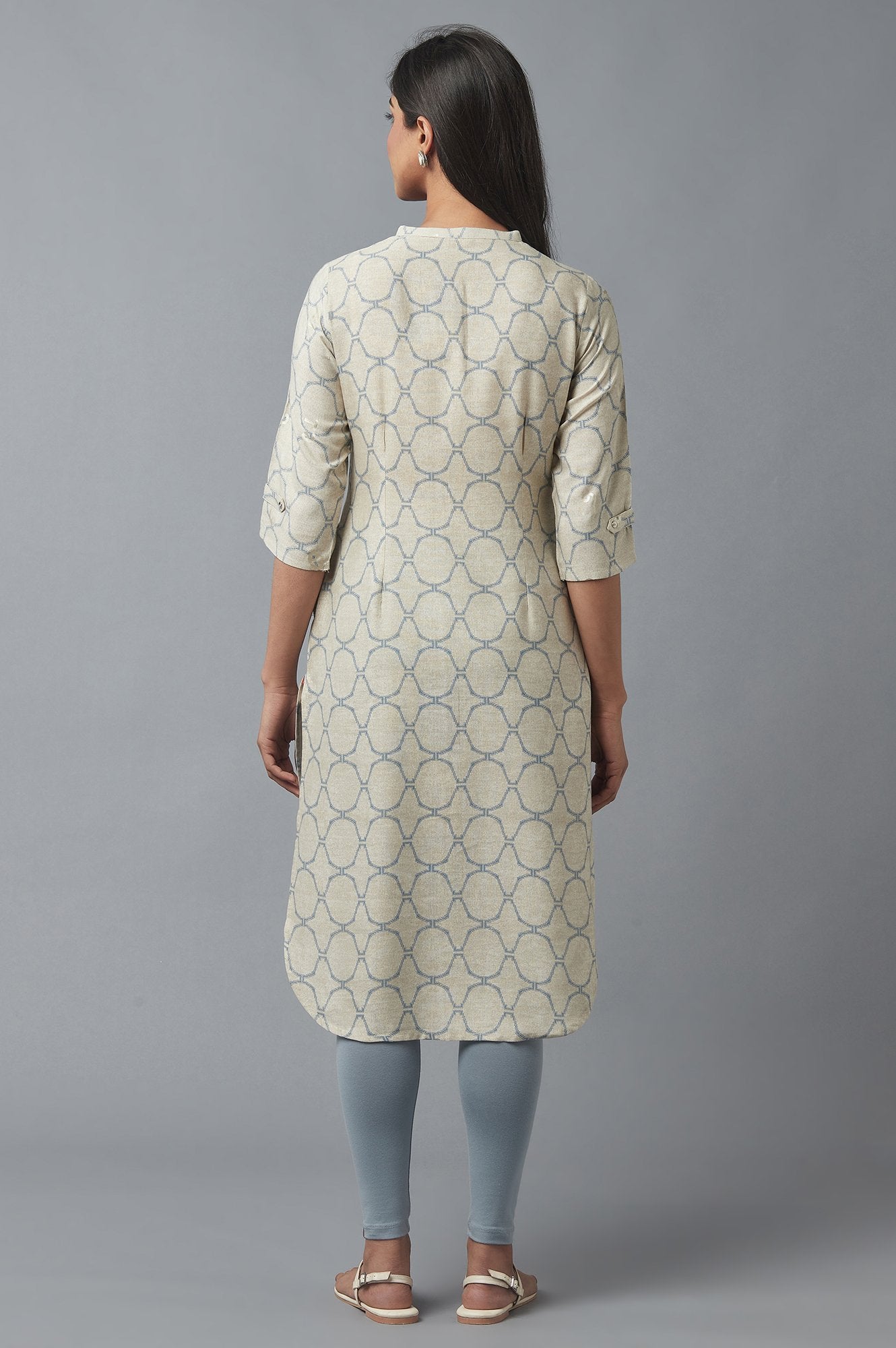 Moonbeam Grey kurta