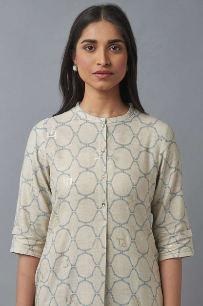 Moonbeam Grey kurta