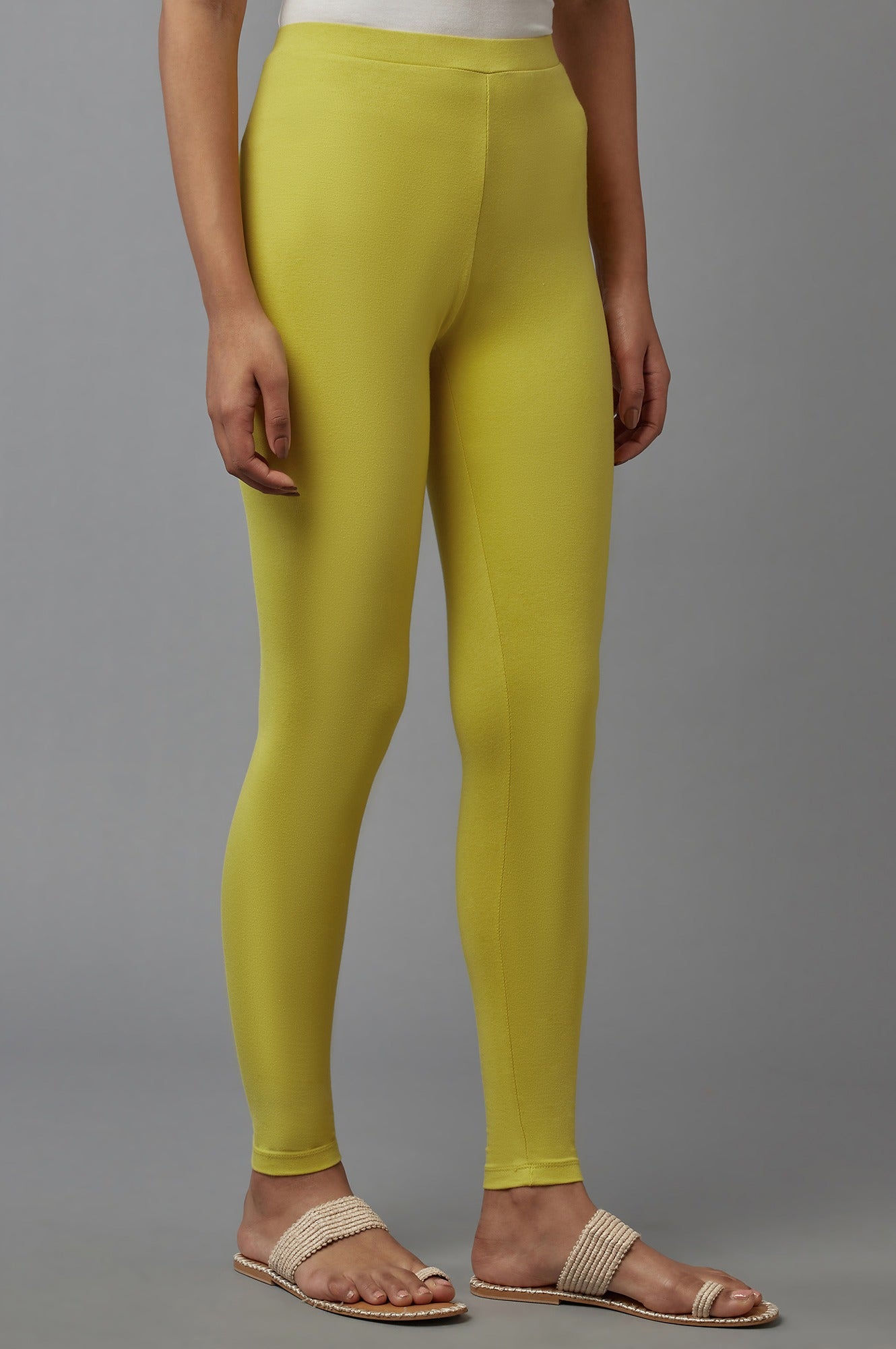 Yellow Cotton Tights