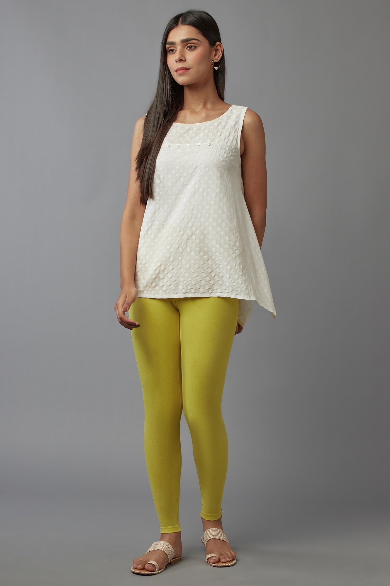 Yellow Cotton Tights