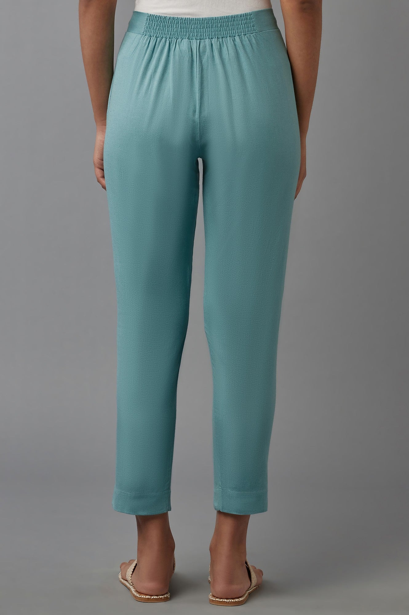 Blue Slim Pants