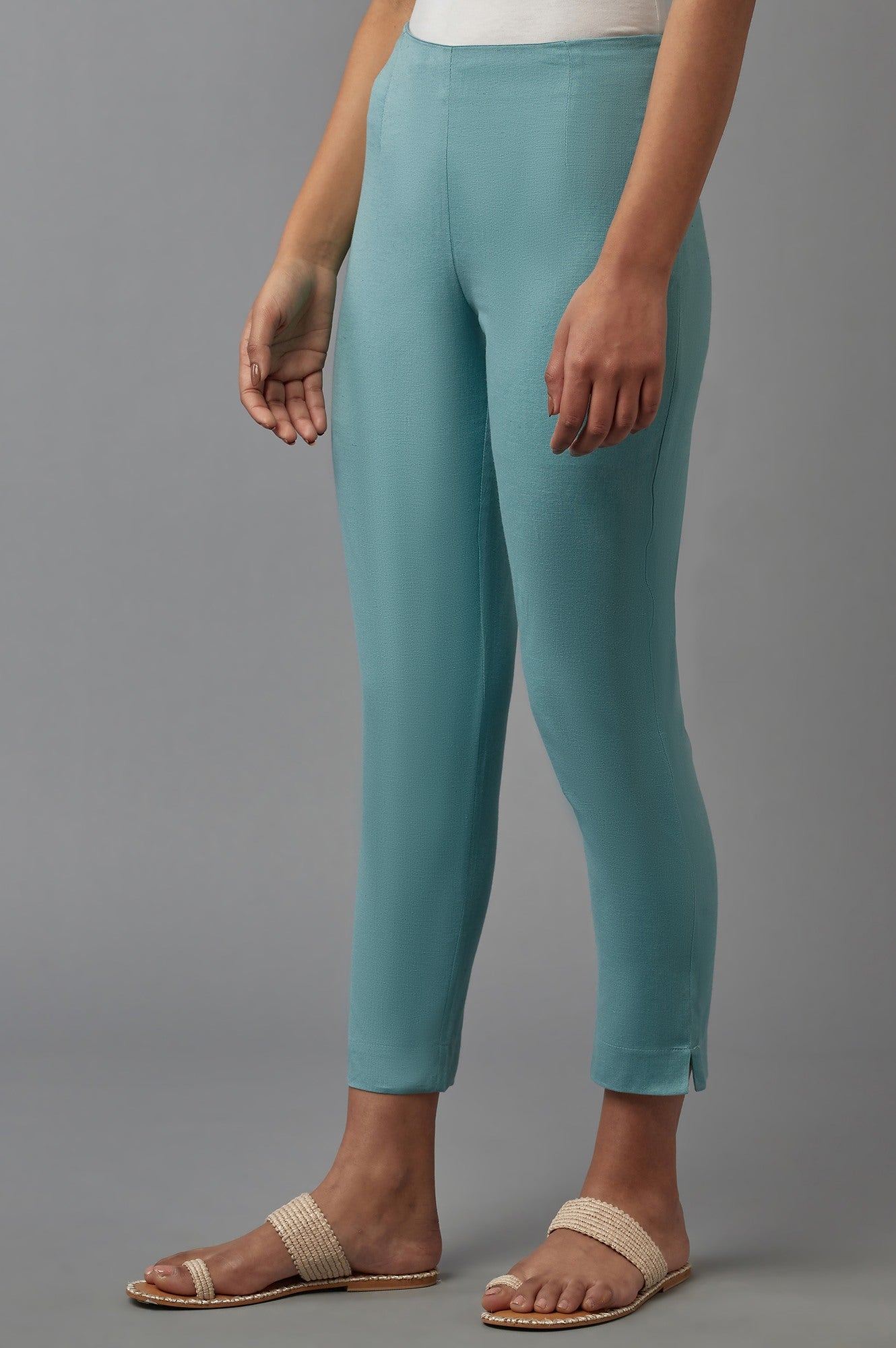 Blue Slim Pants